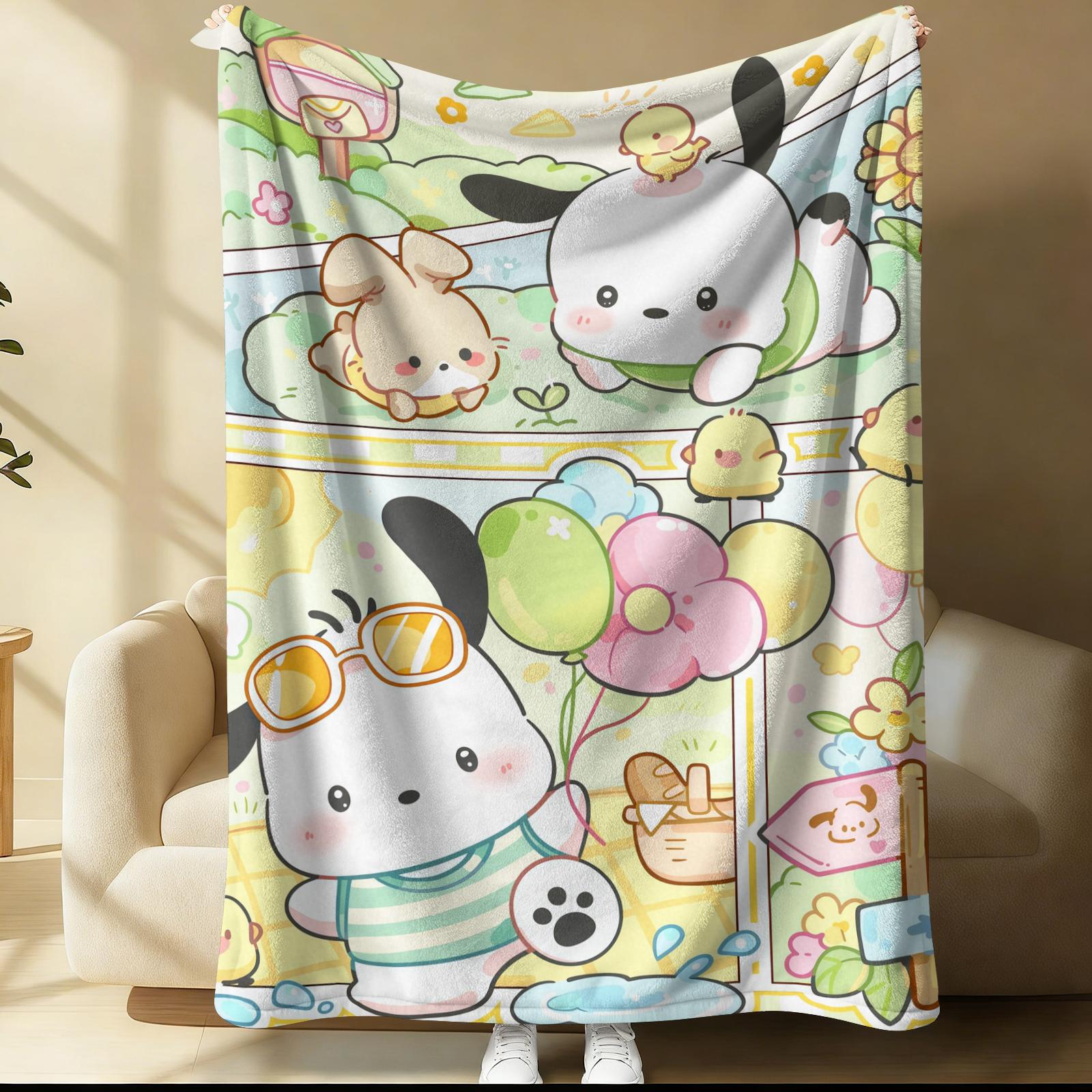 Pochacco Soft Flannel Blanket Cartoon Camping Comic Pattern Cozy Plush Throw for Bed Sofa All Season Gift for Kids Teens Adults 75cmx90cm
Pochacco Soft Flannel Blanket Cartoon Camping Comic Pattern Cozy Plush Throw for Bed Sofa All Season Gift for Kids Teens Adults 75cmx90cm