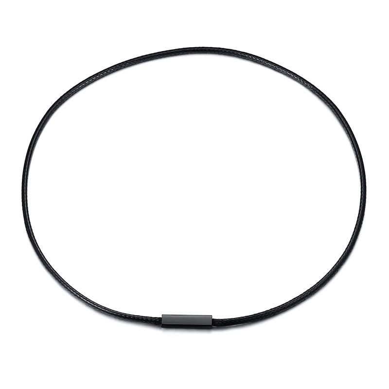 Choker for Men Black Rope Necklace with Magnetic buckle
Choker for Men Black Rope Necklace with Magnetic buckle