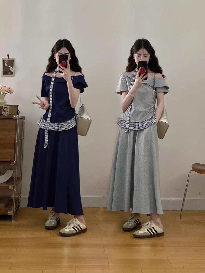 Plus Size Women s Cold Style Slimming Top and Skirt Set with Unique Design XXXL темно-синього кольору
Plus Size Women s Cold Style Slimming Top and Skirt Set with Unique Design XXXL темно-синього кольору