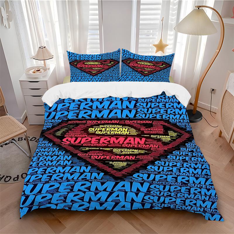 3pcs Superhero Logo Bedding Set, Soft Polyester Duvet Cover and Pillowcases Machine Washable Seasons all suitable & Guest Room Decor316 135x200cm
3pcs Superhero Logo Bedding Set, Soft Polyester Duvet Cover and Pillowcases Machine Washable Seasons all suitable & Guest Room Decor316 135x200cm