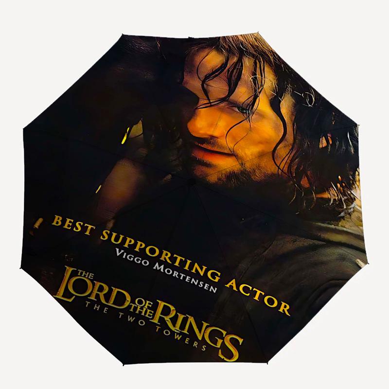 1pc Viggo Mortensen The Lord of the Rings Automatic Folding Umbrella - Compact 8-Rib Design, Durable Plastic & Iron1136L
1pc Viggo Mortensen The Lord of the Rings Automatic Folding Umbrella - Compact 8-Rib Design, Durable Plastic & Iron1136L