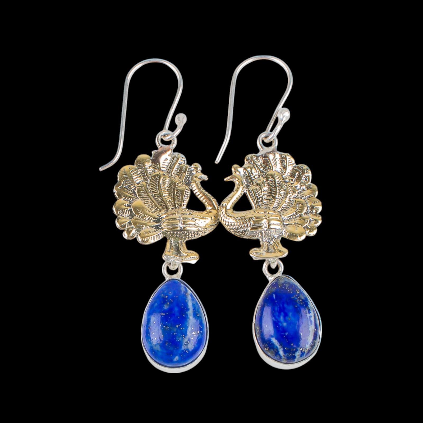 Natural Lapis Lazuli Gemstone 925 Sterling Silver Jewelry Handmade Earrings2.20 EE-44-30
Natural Lapis Lazuli Gemstone 925 Sterling Silver Jewelry Handmade Earrings2.20 EE-44-30