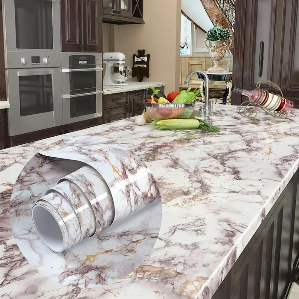 DIY Marble Kitchen Waterproof Stickers PVC Self Adhesive Oil Proof Wall Sticker for Desktop Bathroom Renovation Wall Decor 40cmX1m
DIY Marble Kitchen Waterproof Stickers PVC Self Adhesive Oil Proof Wall Sticker for Desktop Bathroom Renovation Wall Decor 40cmX1m