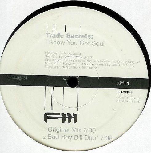 12inch Record TRADE SECRETS - I Know You Got Soul 044649 F-111 Records 1998 US Dance & Electronica Used
12inch Record TRADE SECRETS - I Know You Got Soul 044649 F-111 Records 1998 US Dance & Electronica Used