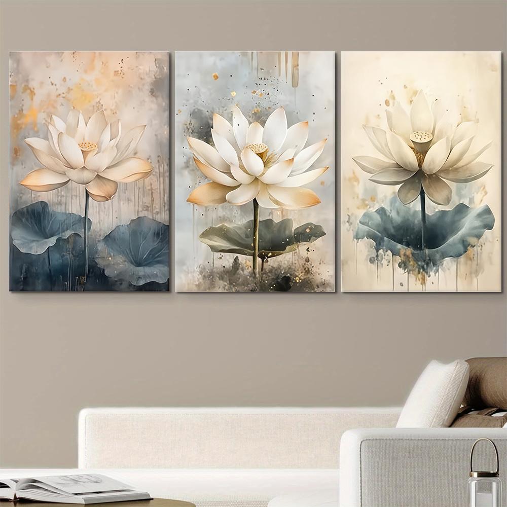 3-piece modern minimalist frameless lotus decoration hanging painting living room entrance bedroom wall art canvas painting eleg (as the picture,20x30cm-3pcs)
3-piece modern minimalist frameless lotus decoration hanging painting living room entrance bedroom wall art canvas painting eleg (as the picture,20x30cm-3pcs)