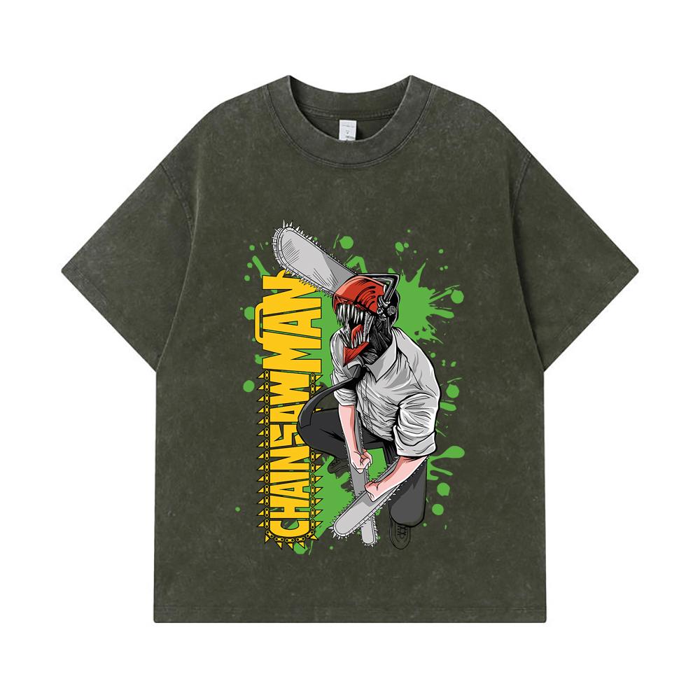 275 GSM Washed T-shirts 100% Cotton Chainsaw Man V22 Denji Print Unisex Heavy Cotton T Shirt S
275 GSM Washed T-shirts 100% Cotton Chainsaw Man V22 Denji Print Unisex Heavy Cotton T Shirt S