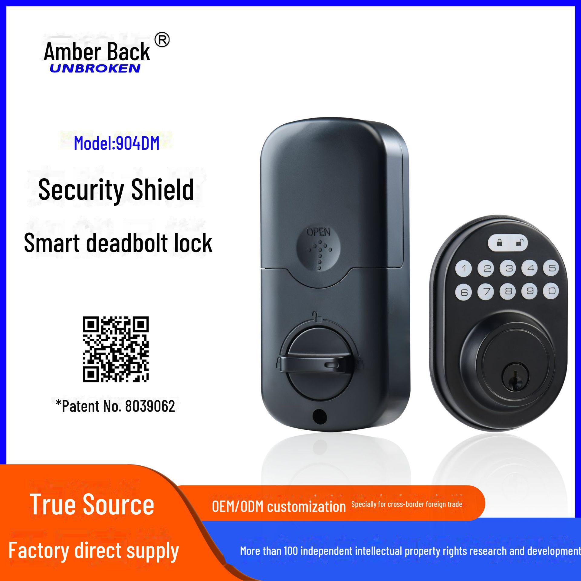 Розумний засувний замок із запатентованим паролем - Home Lock 904DM, Aluminum alloy plus ABS
Розумний засувний замок із запатентованим паролем - Home Lock 904DM, Aluminum alloy plus ABS