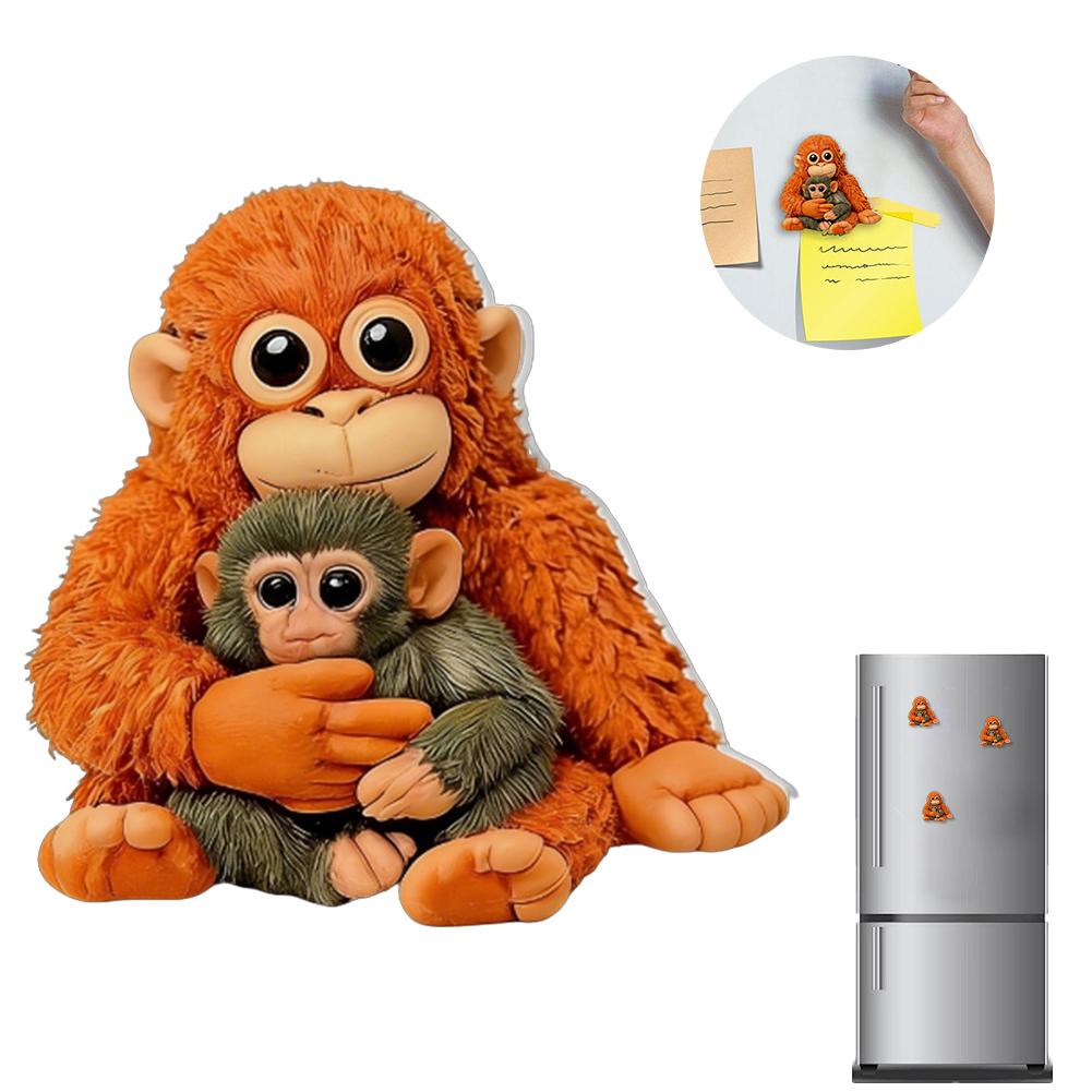 Funny Magnetic Plush Monkey Fridge Magnets, Realistic Orange Orangutan & Baby Monkey Hanging Set, Strong Magnet for Refrigerator
Funny Magnetic Plush Monkey Fridge Magnets, Realistic Orange Orangutan & Baby Monkey Hanging Set, Strong Magnet for Refrigerator