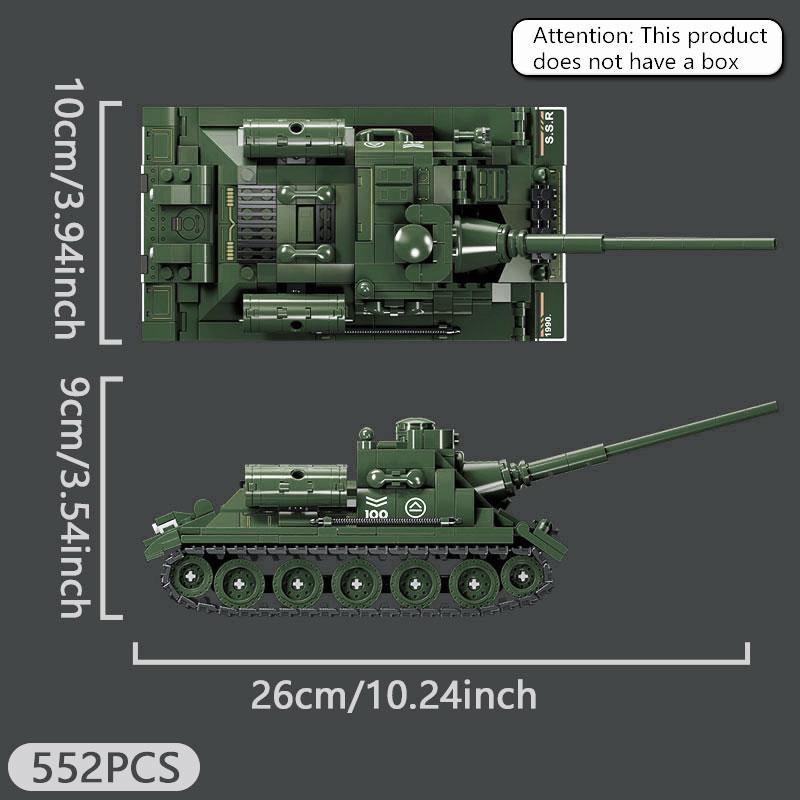 SU-100 Tank Destroyer building blocks, 552PCS armored vehicle military puzzle toys, children s handmade DIY birthday gifts
SU-100 Tank Destroyer building blocks, 552PCS armored vehicle military puzzle toys, children s handmade DIY birthday gifts