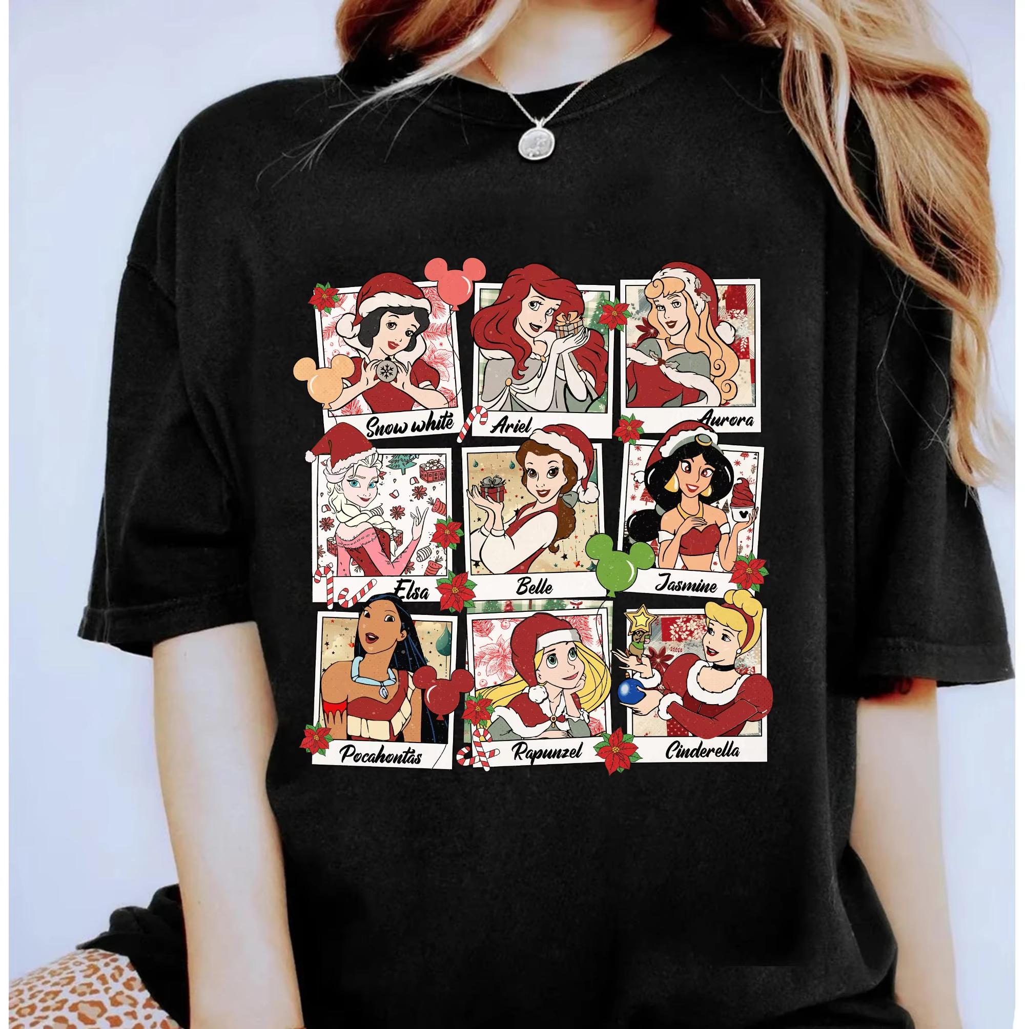Princess Christmas Costume Shirts Santa Snow White Ariel Aurora Belle Cinderella Disneyland Christmas Matching Shirts S
Princess Christmas Costume Shirts Santa Snow White Ariel Aurora Belle Cinderella Disneyland Christmas Matching Shirts S