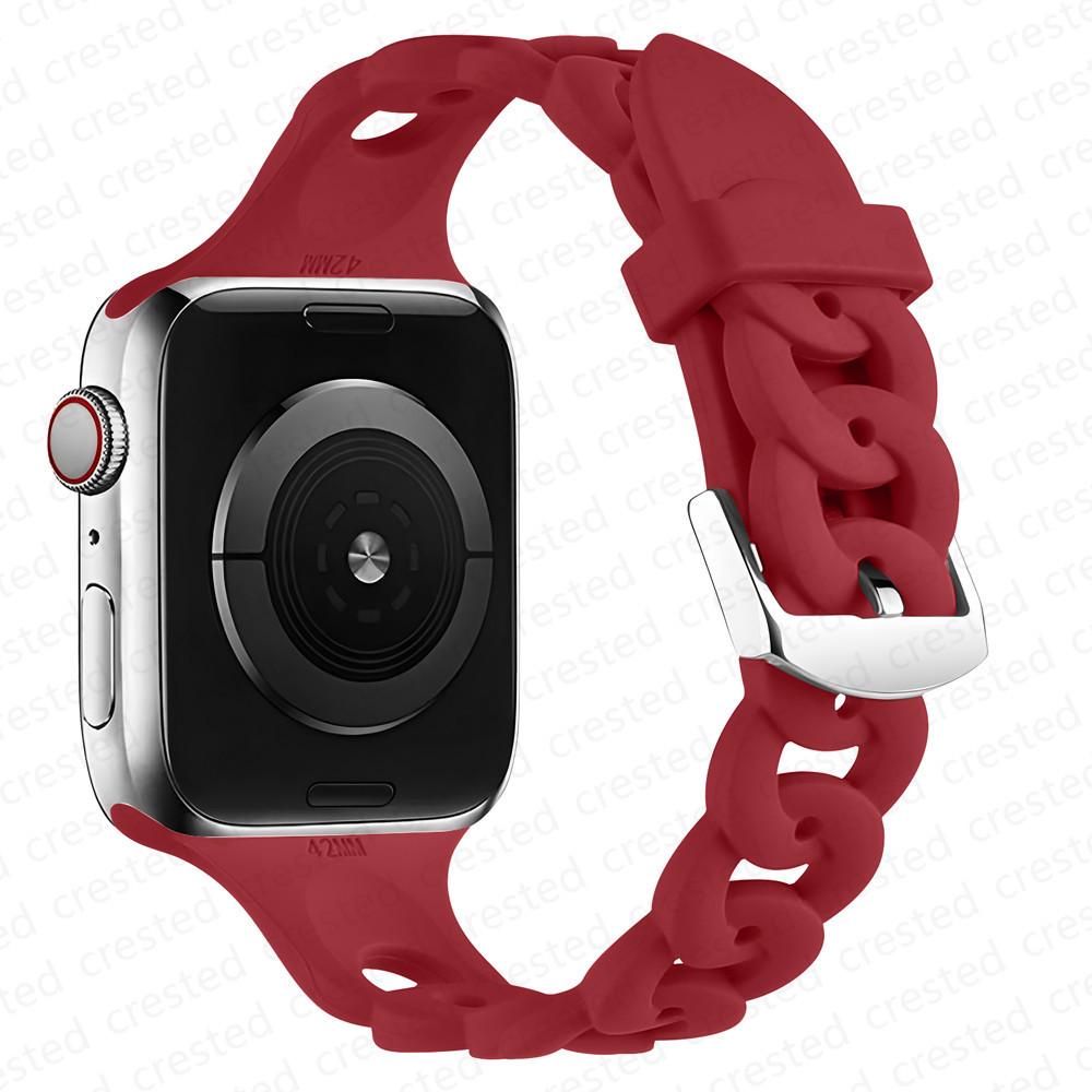 Apple Watch Silicone Sport Bracelet: Compatible with iWatch Series 2-6 & SE, Breathable Design 38/40/41mm
Apple Watch Silicone Sport Bracelet: Compatible with iWatch Series 2-6 & SE, Breathable Design 38/40/41mm