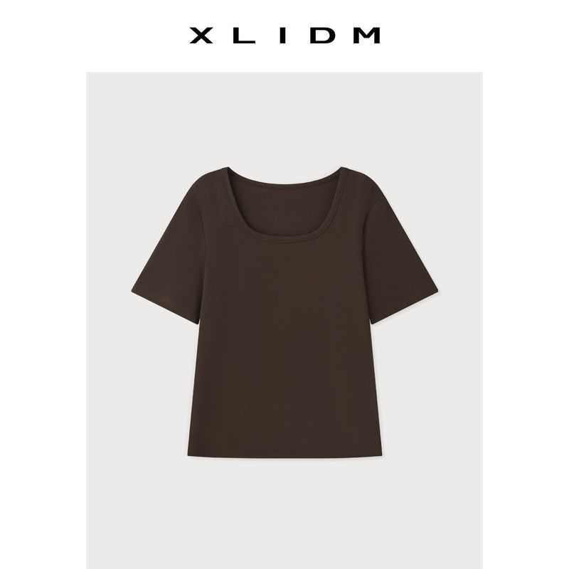 Li Plus Size Women s Multi-Color Capsule T! Elastic Waist-Tightening Slim Looking T-shirt Female Summer Basic All-Matching Big U-Neck Short Sleeve Cocoa (Spot) XL
Li Plus Size Women s Multi-Color Capsule T! Elastic Waist-Tightening Slim Looking T-shirt Female Summer Basic All-Matching Big U-Neck Short Sleeve Cocoa (Spot) XL