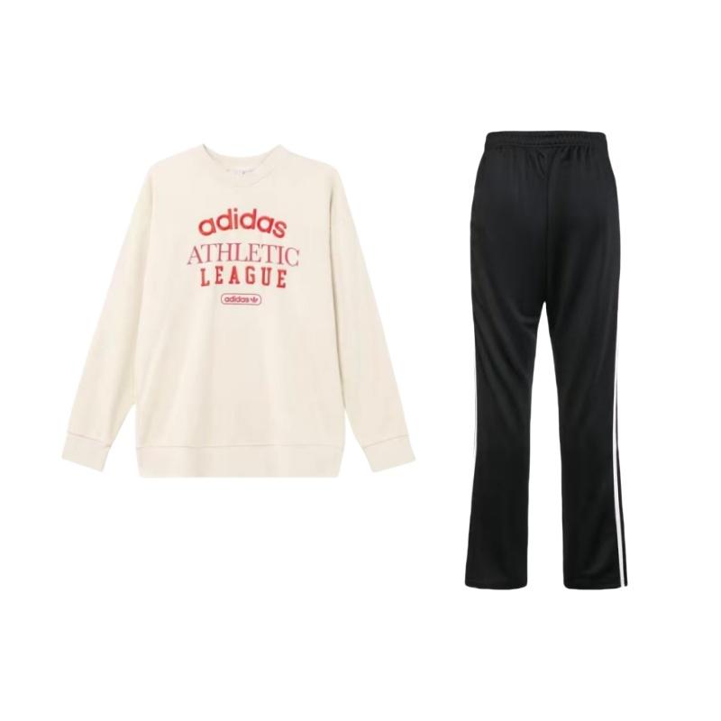 Adidas Solid Color Simple Letter Logo Print Crew Neck Pullover Sweatshirt And Striped Straight Leg Vintage Sports Pants Set TR30PR-BW+HL0048 S
Adidas Solid Color Simple Letter Logo Print Crew Neck Pullover Sweatshirt And Striped Straight Leg Vintage Sports Pants Set TR30PR-BW+HL0048 S