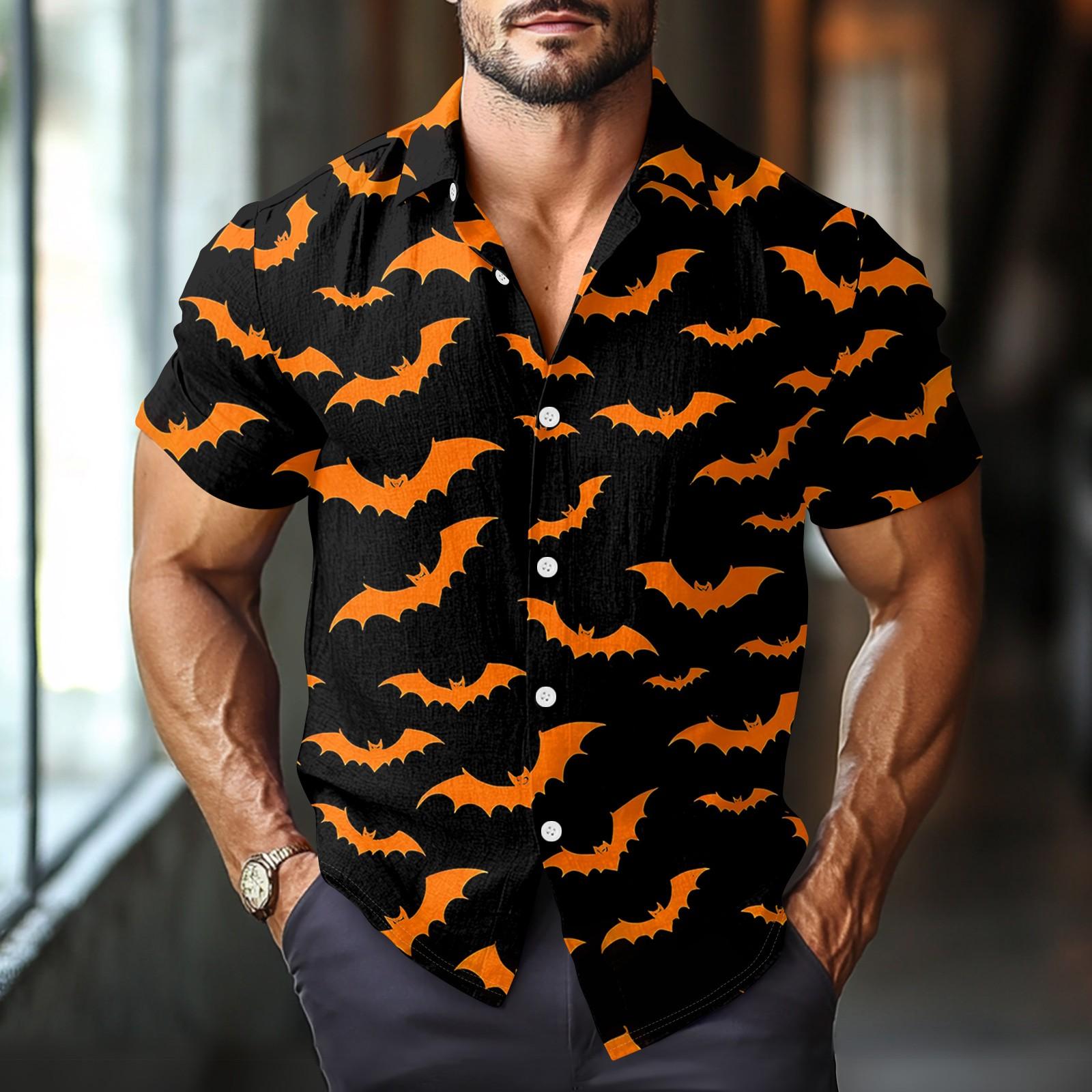 Мужская модная повседневная рубашка с коротким рукавом свободного кроя с принтом на Хэллоуин XXXL шафрановый
Мужская модная повседневная рубашка с коротким рукавом свободного кроя с принтом на Хэллоуин XXXL шафрановый