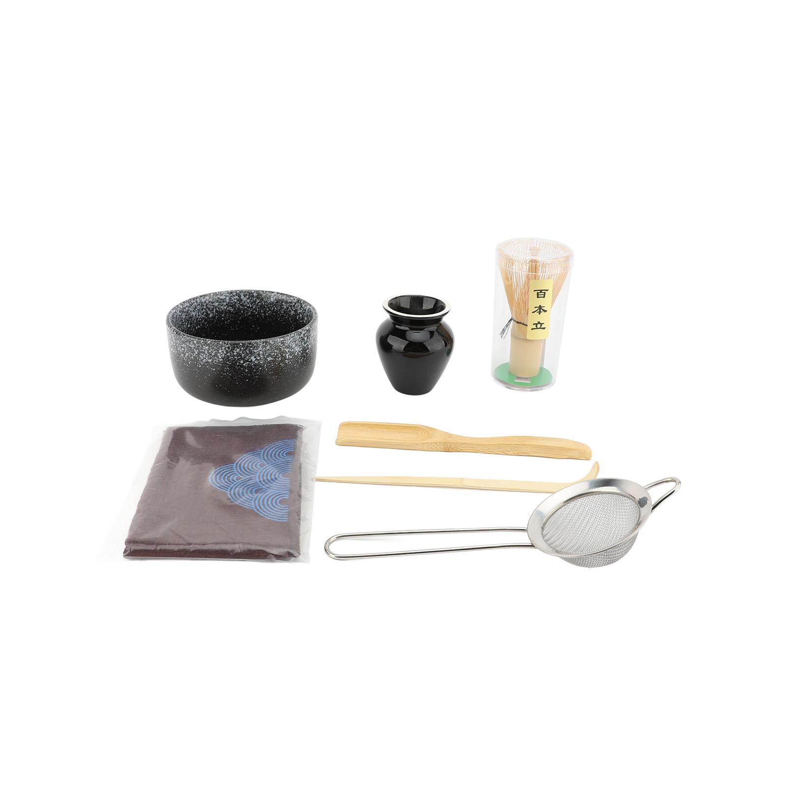 Tea Making Tools Matcha Bowl Spoon Whisk Towel Scoop Tea Holder and Filter Net for Home Ancient Kiln Blackening
Tea Making Tools Matcha Bowl Spoon Whisk Towel Scoop Tea Holder and Filter Net for Home Ancient Kiln Blackening