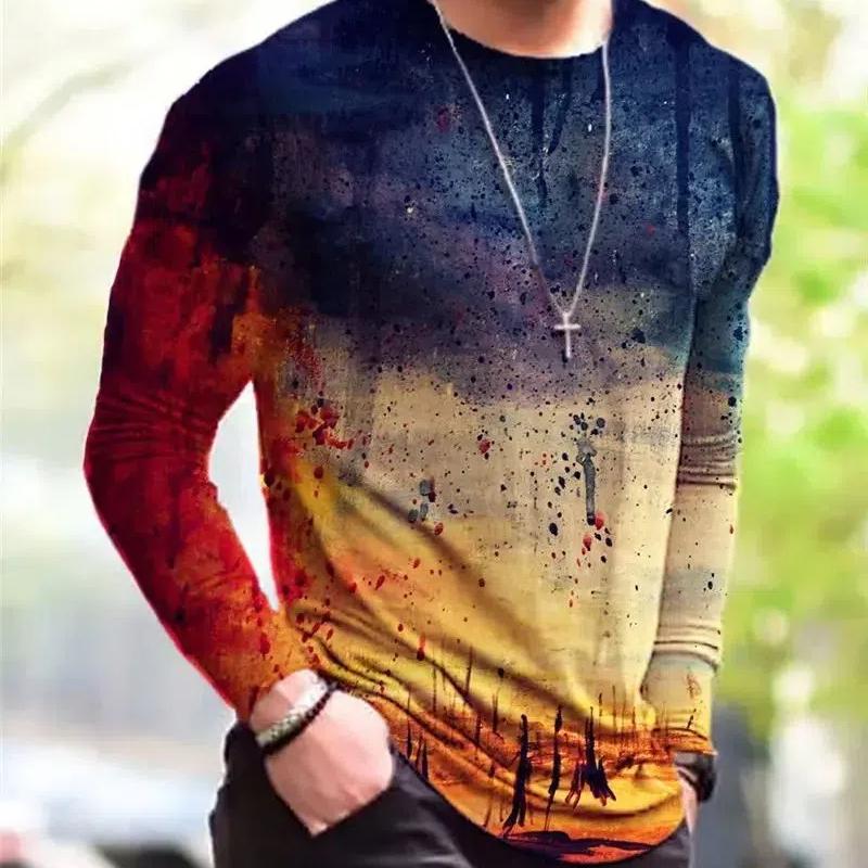 Мужская весенне-осенняя модная классическая уличная повседневная футболка с 3D-принтом и длинным рукавом, свободная, с индивидуальным дизайном, большого размера XL
Мужская весенне-осенняя модная классическая уличная повседневная футболка с 3D-принтом и длинным рукавом, свободная, с индивидуальным дизайном, большого размера XL