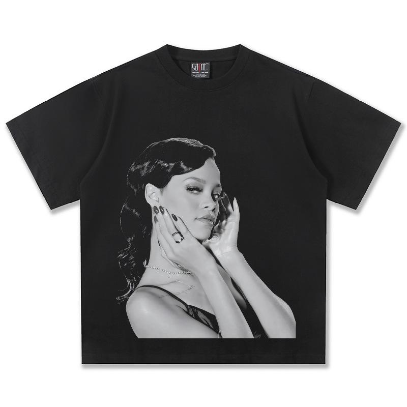 Rihanna Graphic TShirt Unisex Oversized Pop Singer Casual Cotton Short Sleeve Trendy Streetwear Fashion Top L
Rihanna Graphic TShirt Unisex Oversized Pop Singer Casual Cotton Short Sleeve Trendy Streetwear Fashion Top L