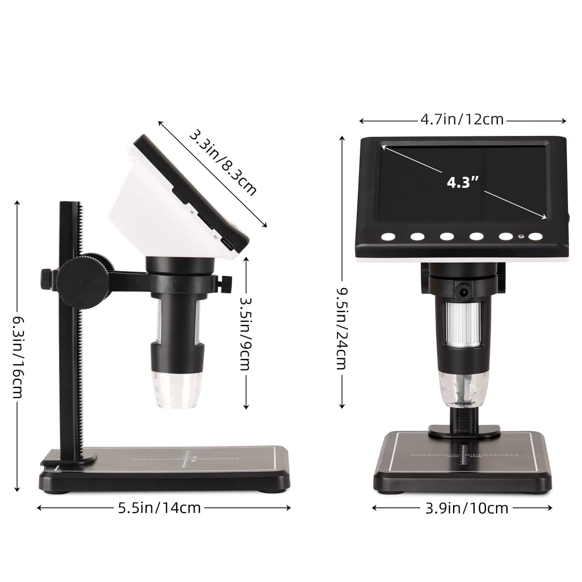 Precision Instrument Inspection Microscope 1000X Magnification 8 LED Lights 32GB Memory Educational Physics Teaching Tool чорний
Precision Instrument Inspection Microscope 1000X Magnification 8 LED Lights 32GB Memory Educational Physics Teaching Tool чорний