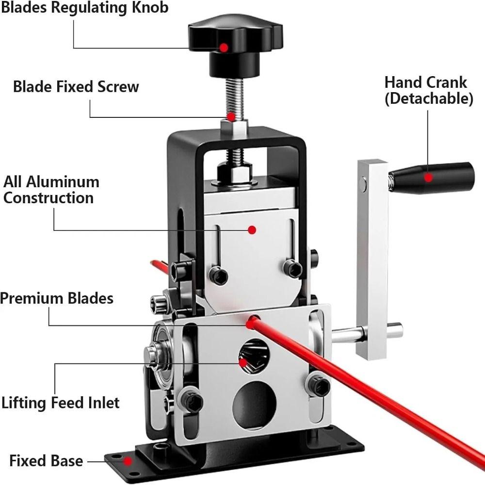 with Hand Crank Manual Wire Stripping Tool Electric Drill Drive Scrap Wire Peeler Household чорний
with Hand Crank Manual Wire Stripping Tool Electric Drill Drive Scrap Wire Peeler Household чорний