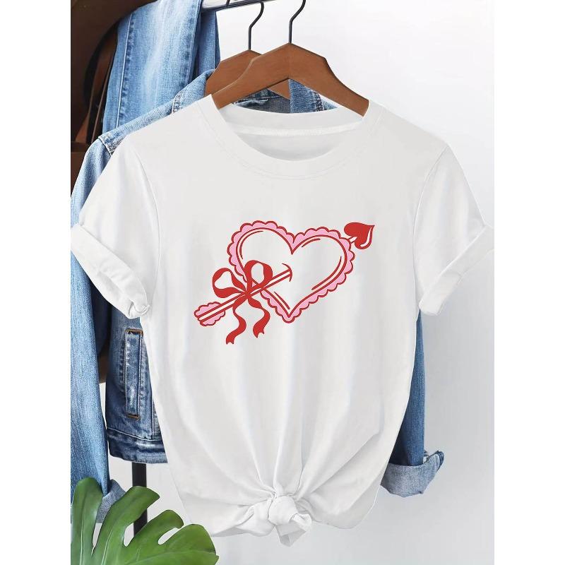 Love Arrow Graphic Print Plus Size Women s T-shirt, Short Sleeve Crew Neck Casual Top for Summer & Spring, Women s Clothing 4XL білий
Love Arrow Graphic Print Plus Size Women s T-shirt, Short Sleeve Crew Neck Casual Top for Summer & Spring, Women s Clothing 4XL білий
