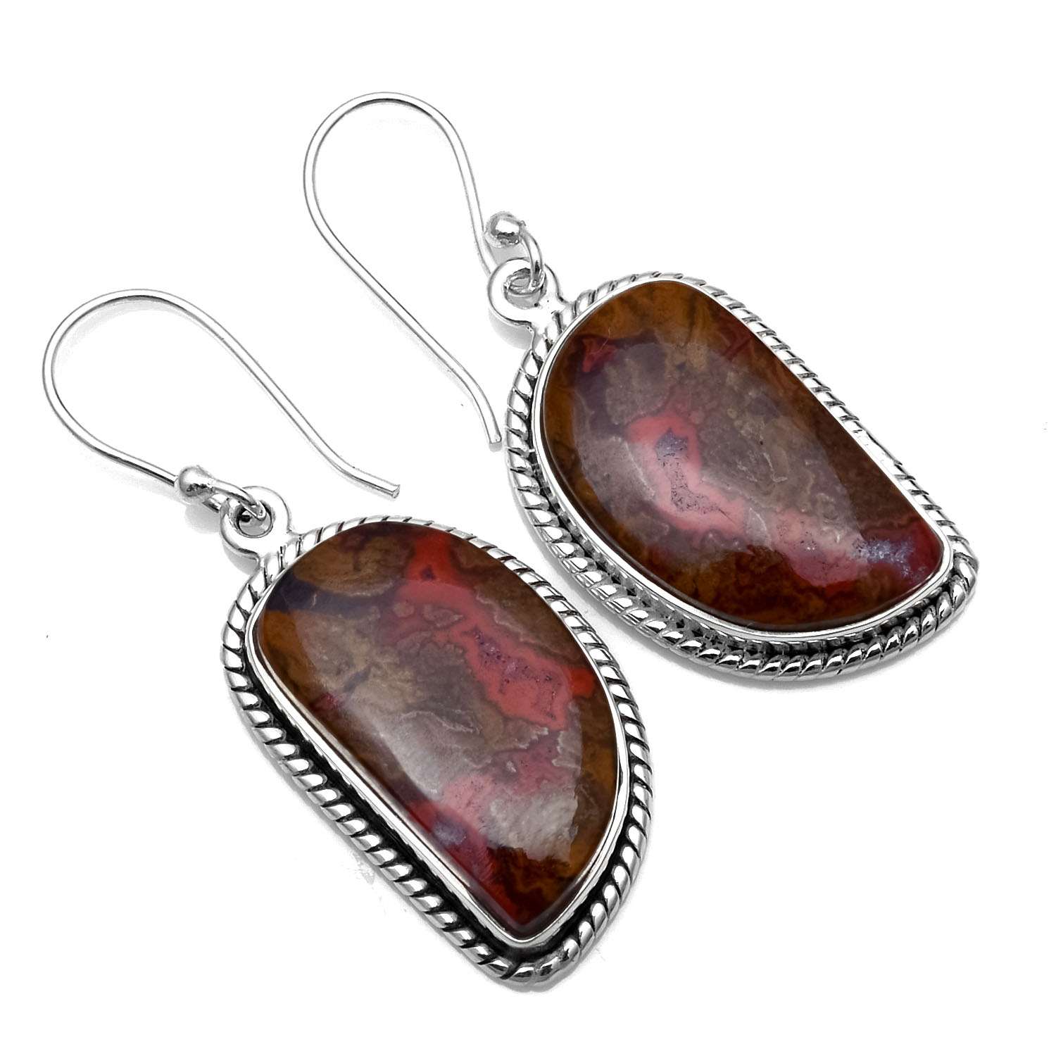 Seam Agate Gemstone Earrings Solid 925 Sterling Silver Handmade Earrings Jewelry Gift For Women And Girls E-1168
Seam Agate Gemstone Earrings Solid 925 Sterling Silver Handmade Earrings Jewelry Gift For Women And Girls E-1168