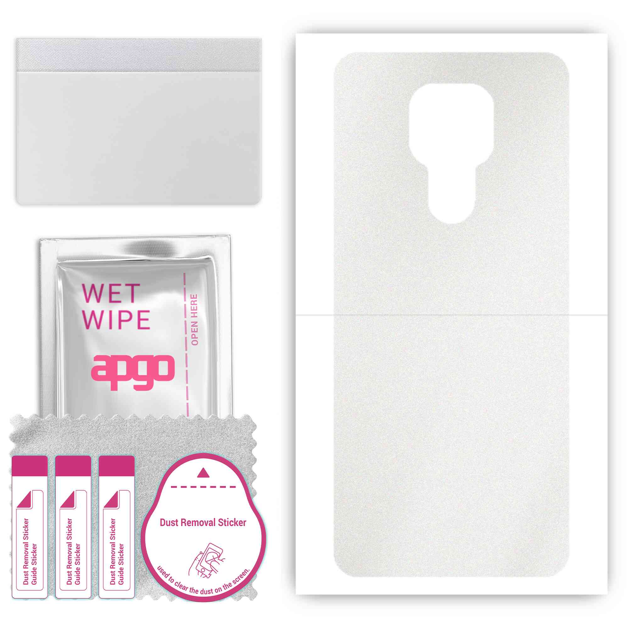 apgo Protective Skin Sticker for the back compatible with Motorola Moto E7 Plus, Wrap Film, Foil, Vinyl - Pattern Matte Transparent
apgo Protective Skin Sticker for the back compatible with Motorola Moto E7 Plus, Wrap Film, Foil, Vinyl - Pattern Matte Transparent
