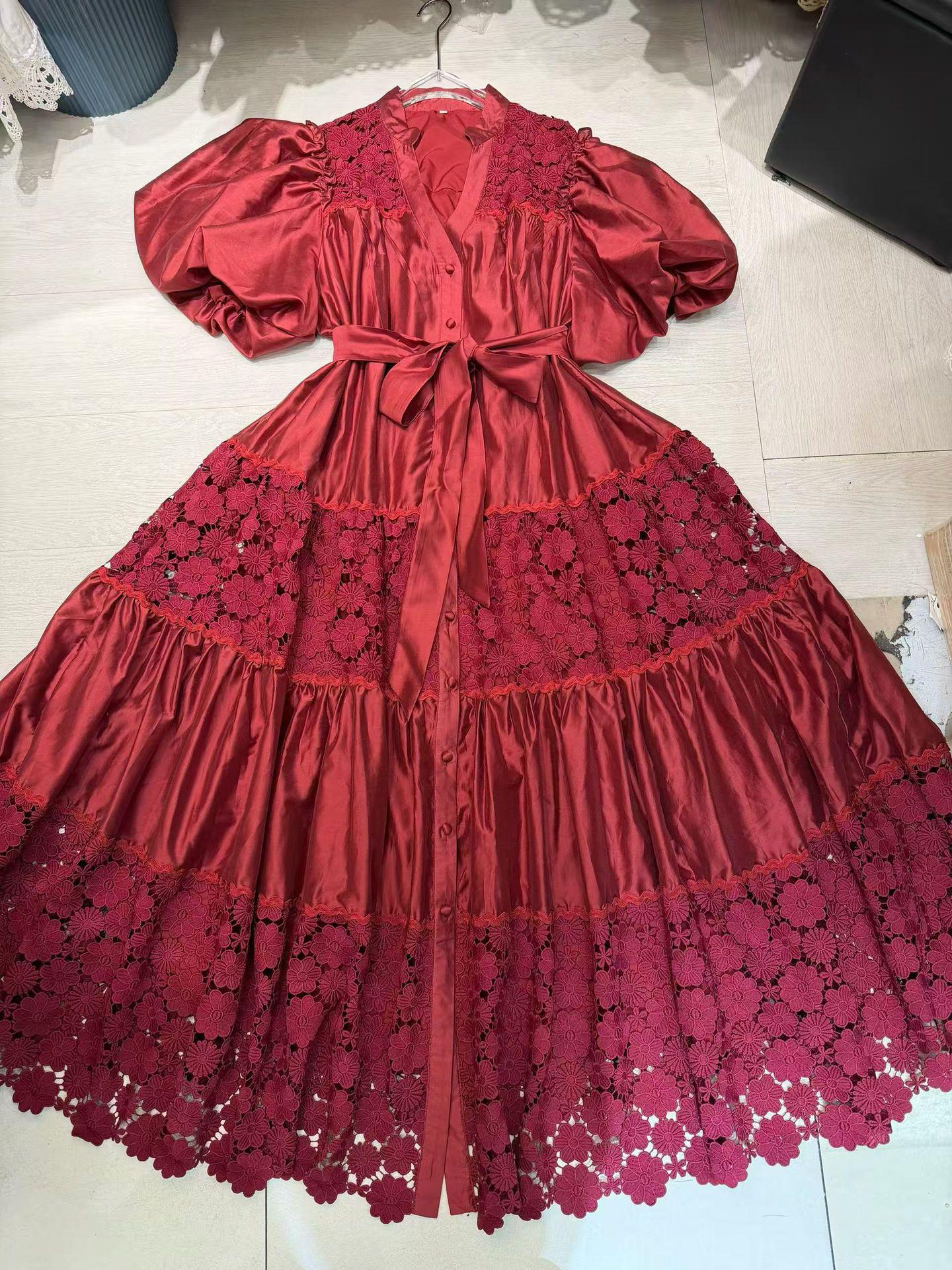Elegant 2026 French Lace Crochet Patchwork Waist-Cinching Tie Court Style Dress XL
Elegant 2026 French Lace Crochet Patchwork Waist-Cinching Tie Court Style Dress XL
