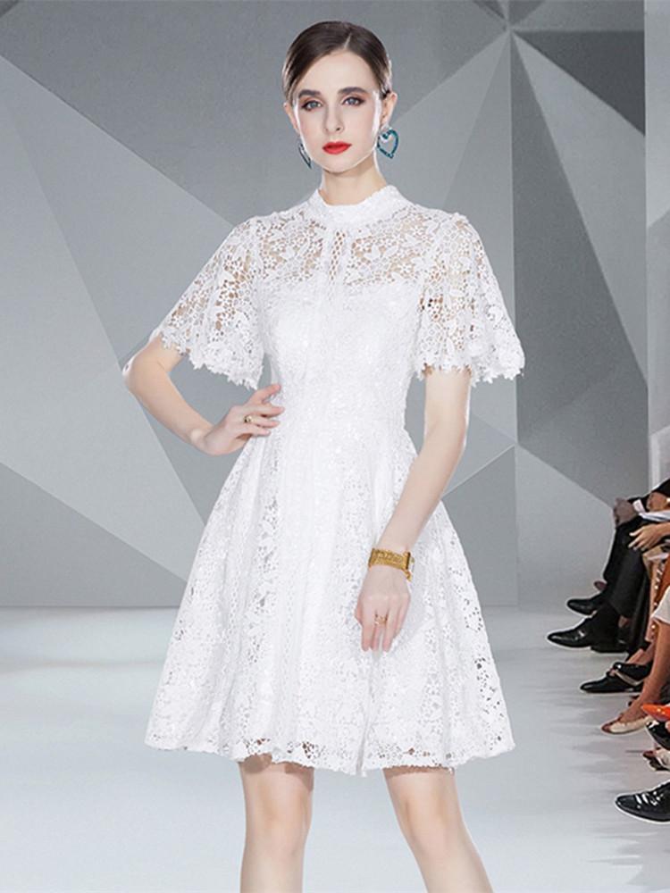 Элегантный твердый белый водорастворимый кружево мини-женское платье лето flare рукав стенд воротник выдолбить вязание крючком платье для вечеринки
Элегантный твердый белый водорастворимый кружево мини-женское платье лето flare рукав стенд воротник выдолбить вязание крючком платье для вечеринки