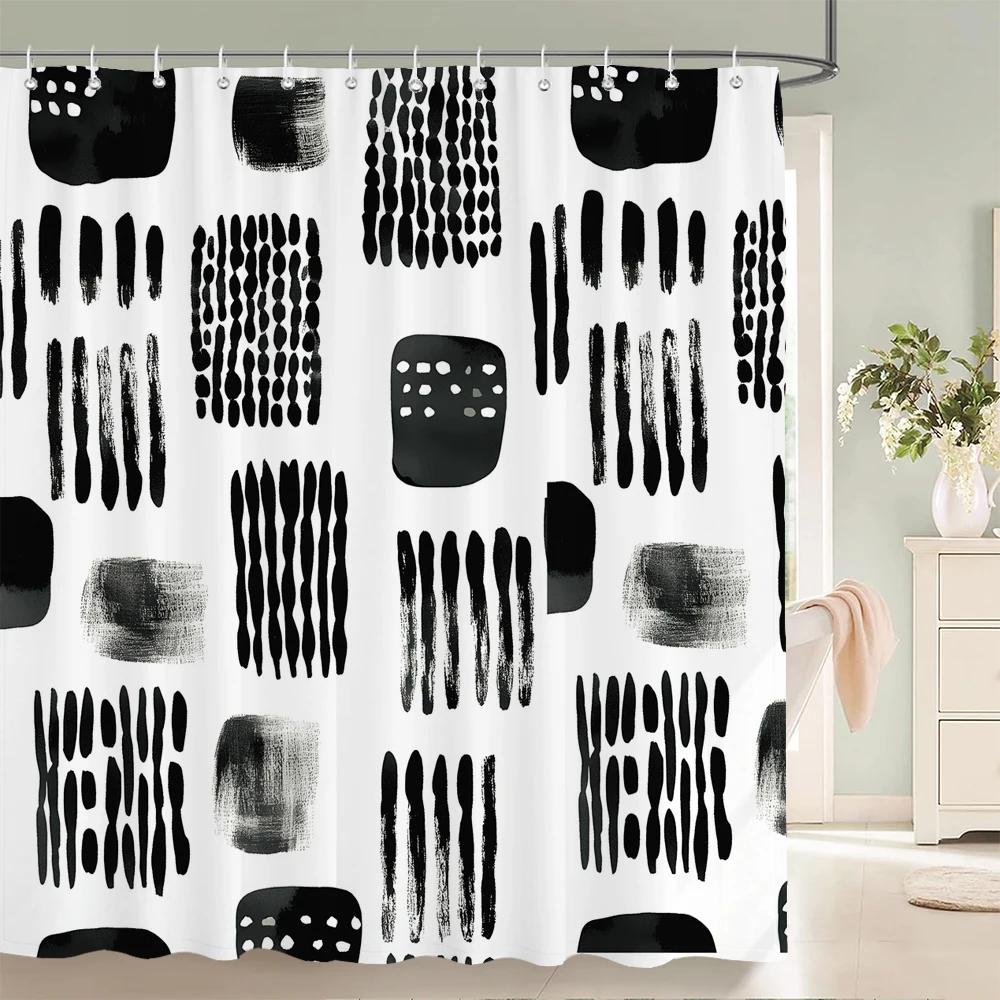 Waterproof Shower Curtains Geometric Stripes Bathroom Curtains With Hooks 3d Printing Decoration Large Size 240X180 Bath Screen W90xH180cm
Waterproof Shower Curtains Geometric Stripes Bathroom Curtains With Hooks 3d Printing Decoration Large Size 240X180 Bath Screen W90xH180cm