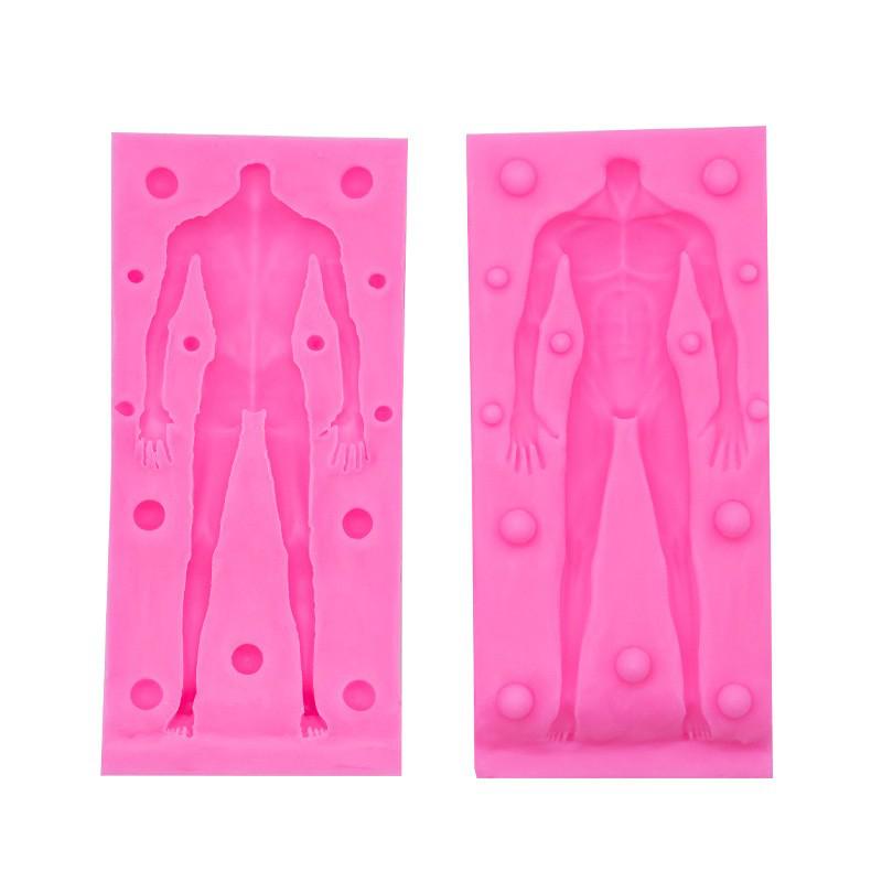 Силиконовая форма для тела куклы из глиняной помадки