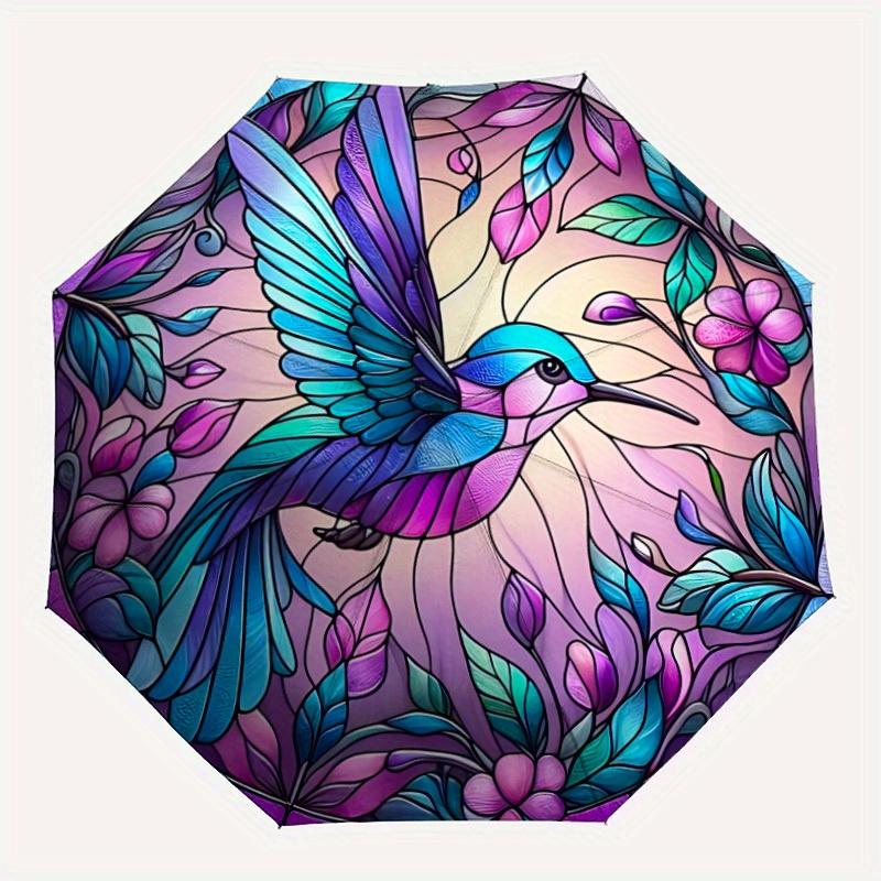 1pc Hummingbird Garden Automatic Folding Umbrella - Lightweight, Retractable Design with 8-Rib Durability, Perfect for Outdoor Adventures, F
1pc Hummingbird Garden Automatic Folding Umbrella - Lightweight, Retractable Design with 8-Rib Durability, Perfect for Outdoor Adventures, F