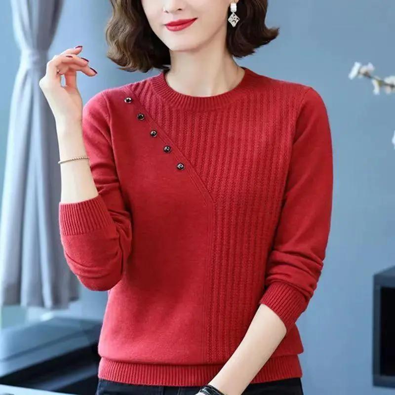 Женский осенний вязаный свитер с круглым вырезом, элегантный повседневный базовый слой с длинным рукавом для мамы среднего возраста XXS
Женский осенний вязаный свитер с круглым вырезом, элегантный повседневный базовый слой с длинным рукавом для мамы среднего возраста XXS