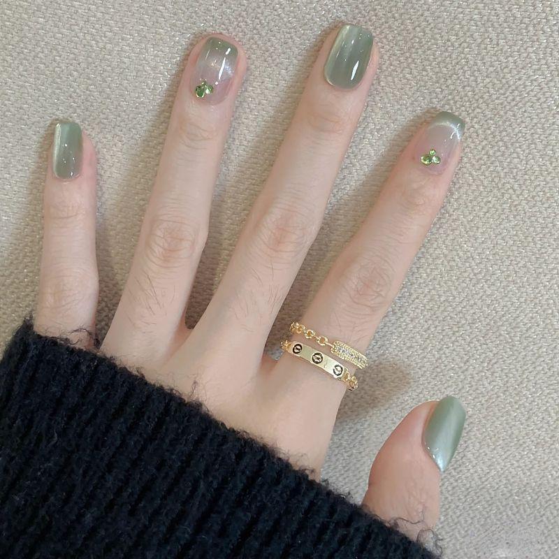 2024 New Arrival Summer Nail Stickers Refreshing Emerald Green Cat s Eye Fake Nails Elegant Fancy Wear Armor XS short square green lifting Green Cat s Eye
2024 New Arrival Summer Nail Stickers Refreshing Emerald Green Cat s Eye Fake Nails Elegant Fancy Wear Armor XS short square green lifting Green Cat s Eye