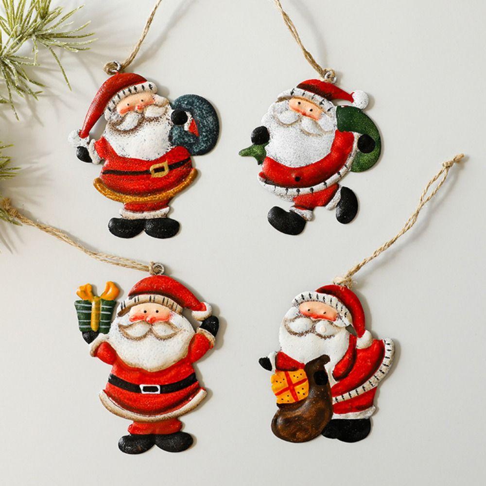 3/4/8pcs Delicate Santa Claus Snowman Ornaments Iron Christmas Figurine Pendant Gift Style 3
3/4/8pcs Delicate Santa Claus Snowman Ornaments Iron Christmas Figurine Pendant Gift Style 3