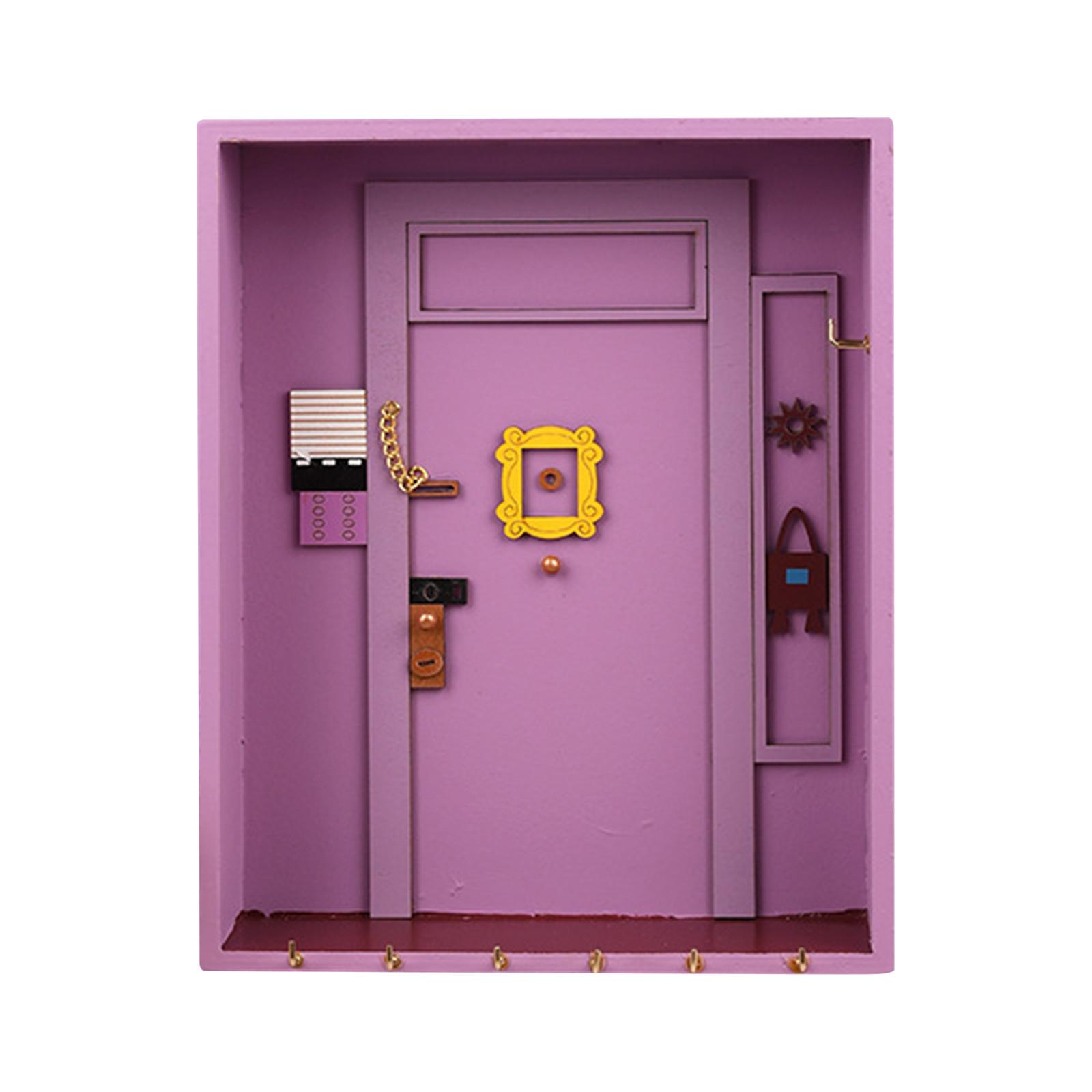 Wall Mounted Key Holder Rack with Multiple Hooks and Decorative Door Frame Design Organizer for Entryway Storage and Home Use фиолетовый
Wall Mounted Key Holder Rack with Multiple Hooks and Decorative Door Frame Design Organizer for Entryway Storage and Home Use фиолетовый