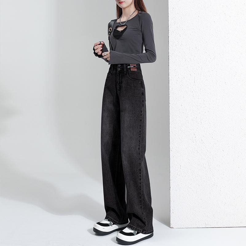 Women s Retro Wide-Leg Jeans: 2025 New Winter Fleece-Lined, Petite Fit, Straight Floor-Length for Spring & Autumn. S
Women s Retro Wide-Leg Jeans: 2025 New Winter Fleece-Lined, Petite Fit, Straight Floor-Length for Spring & Autumn. S