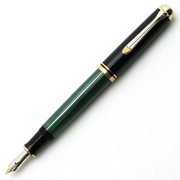 Pelican Sue Bellane M600 Fountain Pen Green Stripe F extra fine print
Pelican Sue Bellane M600 Fountain Pen Green Stripe F extra fine print