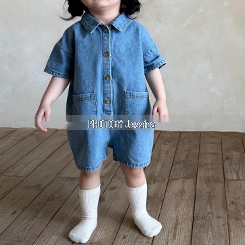 2024 Summer Unisex Children s Korean Denim Romper Shorts - Trendy Infant Toddler Jumpsuit for Outings & Crawling 80 cm синий/джинсовый
2024 Summer Unisex Children s Korean Denim Romper Shorts - Trendy Infant Toddler Jumpsuit for Outings & Crawling 80 cm синий/джинсовый