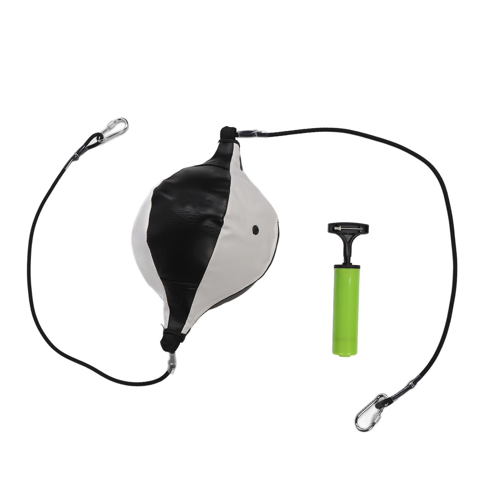 Double End Punching Ball with Adjustable Cord Inflator PU Leather Enhance Agility Double End Speed черный белый
Double End Punching Ball with Adjustable Cord Inflator PU Leather Enhance Agility Double End Speed черный белый