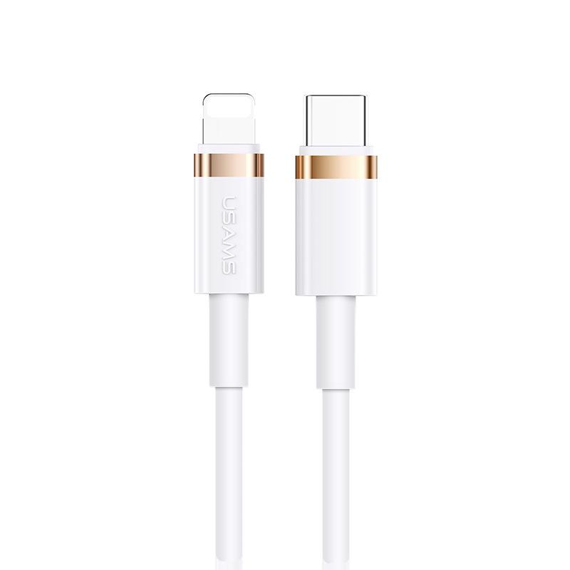 Кабель для быстрой зарядки USAMS 20 Вт PD для iPhoneX и Apple 14 1.2M, Type-C to Lightning PD fast charge 20W белый
Кабель для быстрой зарядки USAMS 20 Вт PD для iPhoneX и Apple 14 1.2M, Type-C to Lightning PD fast charge 20W белый