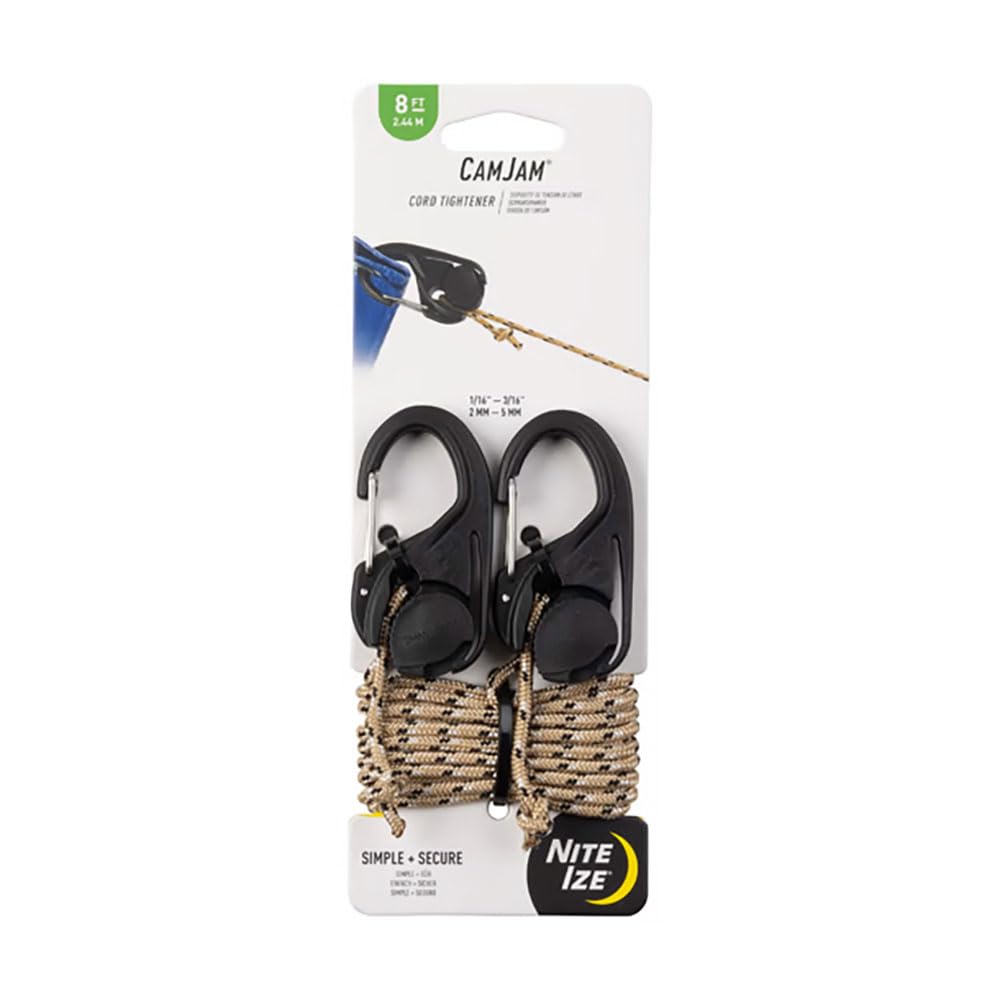 NITEIZE Camjam с веревкой, 2 штуки, для установки палатки NCJ2-03-01 (Оригинальный японский продукт)
NITEIZE Camjam с веревкой, 2 штуки, для установки палатки NCJ2-03-01 (Оригинальный японский продукт)