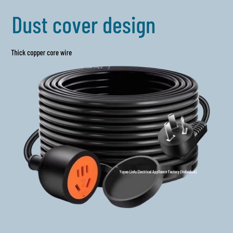 Outdoor Extension Cord with Dust Cover, 3*1.5mm² Thick Copper Core 3x1.5mm²
Outdoor Extension Cord with Dust Cover, 3*1.5mm² Thick Copper Core 3x1.5mm²