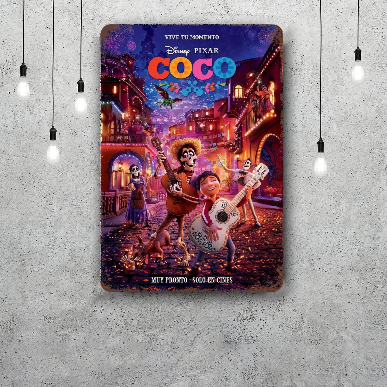 MINISO Coco Classic Poster Rusty Metal Plaque Retro Decorative Plate Bar Man Cave Garage Club Metal Sign Wall Decoration 20x30cm(7.8x11.8inch)
MINISO Coco Classic Poster Rusty Metal Plaque Retro Decorative Plate Bar Man Cave Garage Club Metal Sign Wall Decoration 20x30cm(7.8x11.8inch)