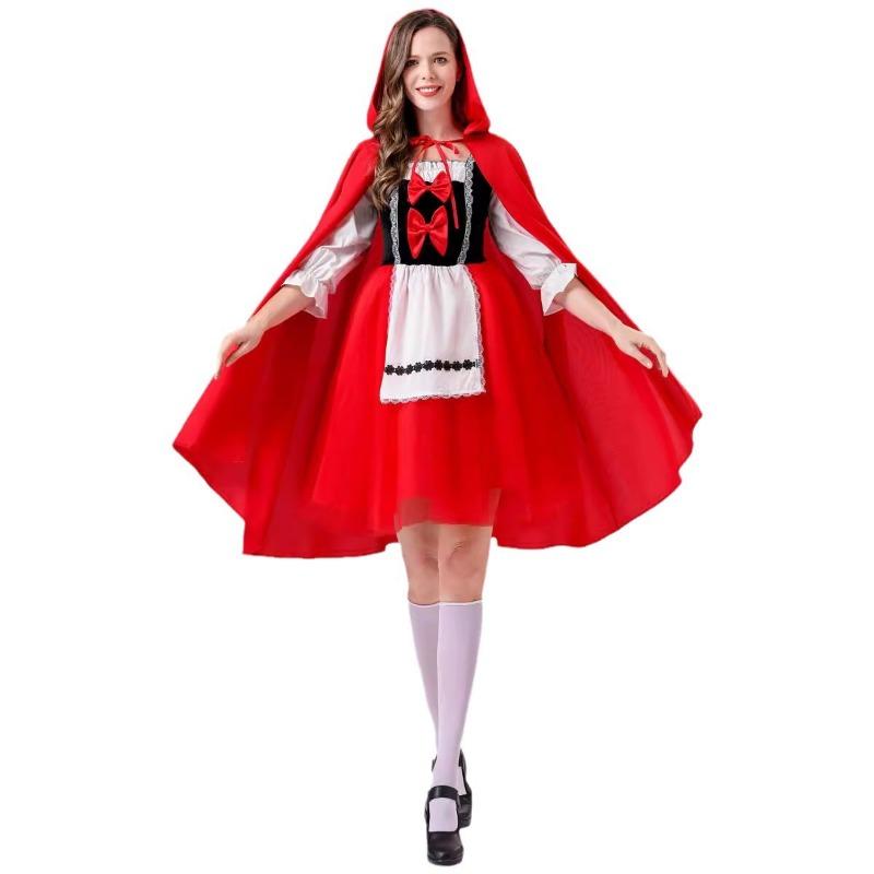 Halloween fairy tale Little Red Riding Hood dress up cosplay costume red dress cape costume S
Halloween fairy tale Little Red Riding Hood dress up cosplay costume red dress cape costume S
