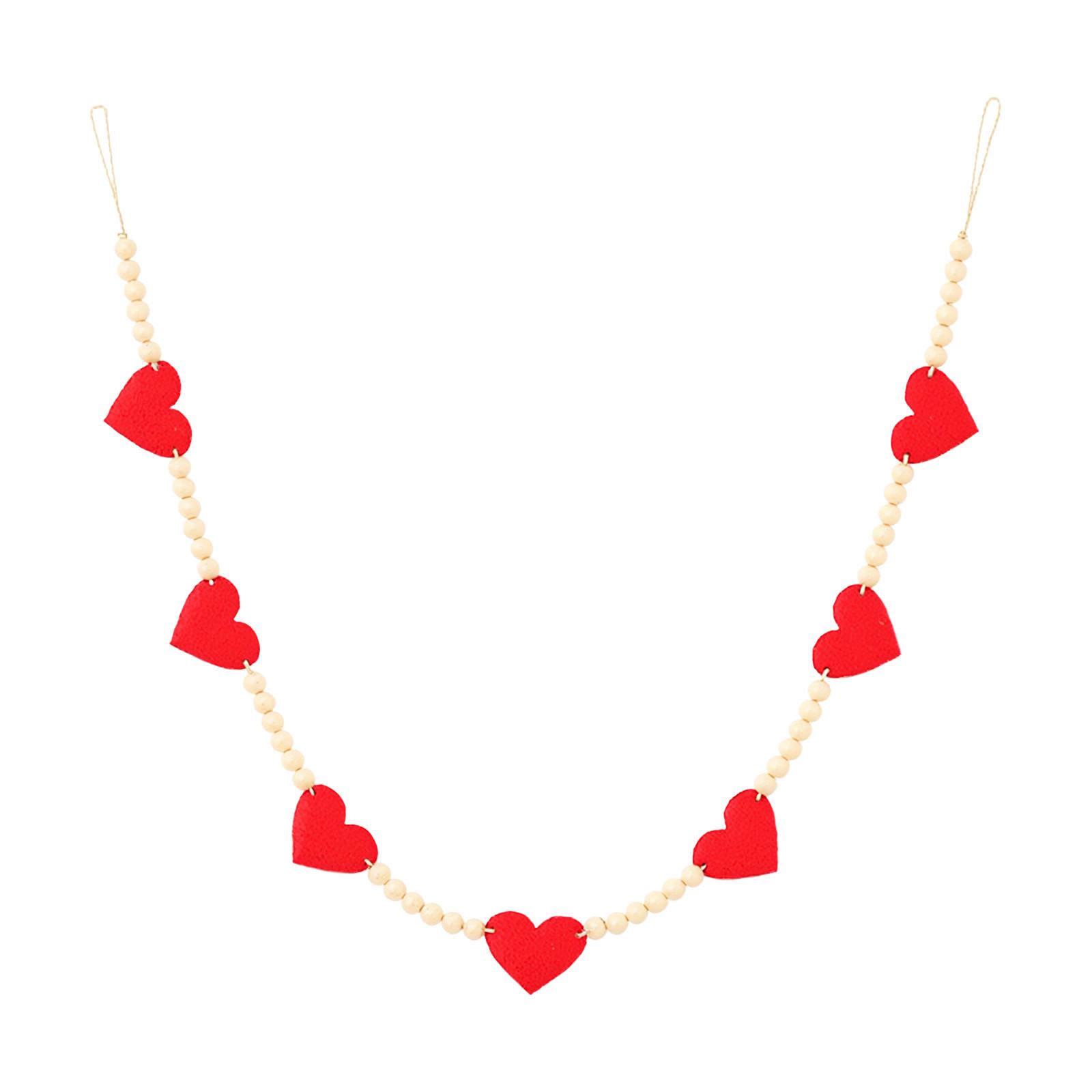 Valentine s Day Heart Decorations, Wooden Hearts, Wooden Beads Garland For Day Decoration One Size
Valentine s Day Heart Decorations, Wooden Hearts, Wooden Beads Garland For Day Decoration One Size
