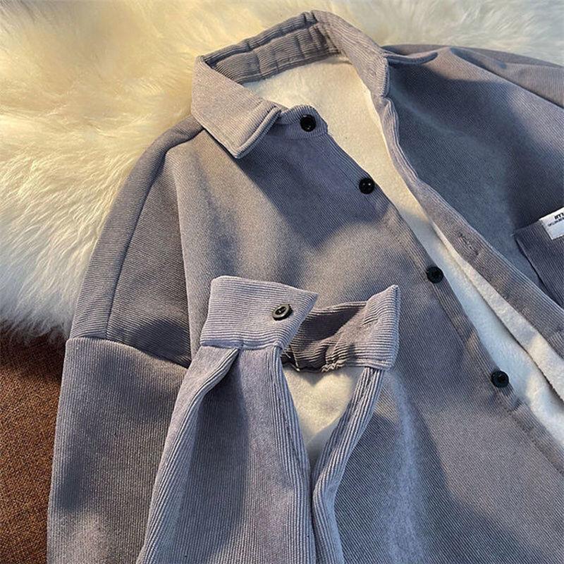 Женская рубашка в стиле ретро в гонконгском стиле с воротником-поло, осень-зима, свободная универсальная женская блузка в консервативном стиле, большой кардиган, куртка 
Женская рубашка в стиле ретро в гонконгском стиле с воротником-поло, осень-зима, свободная универсальная женская блузка в консервативном стиле, большой кардиган, куртка