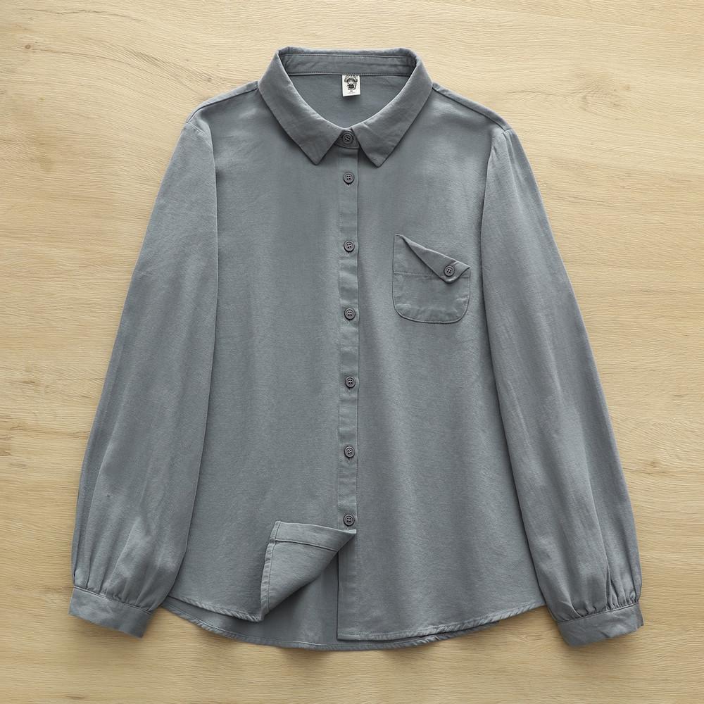 2026 Spring Women s Solid Color Slim Fit Long-Sleeve Single-Breasted Brushed Pocket Shirt Large
2026 Spring Women s Solid Color Slim Fit Long-Sleeve Single-Breasted Brushed Pocket Shirt Large