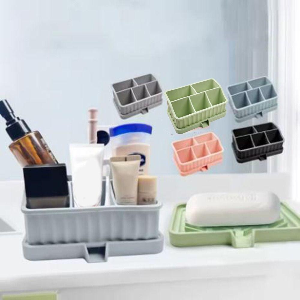 Draining Toothbrush Holder Detachable Toothbrush Toothpaste Organizer for Home зелений
Draining Toothbrush Holder Detachable Toothbrush Toothpaste Organizer for Home зелений