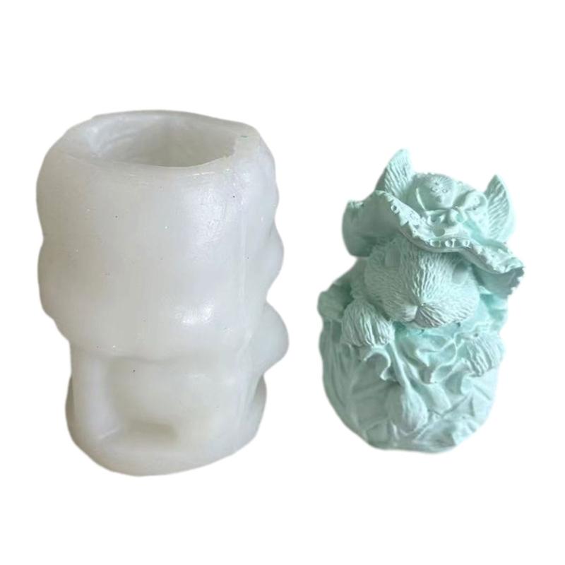 Забавная и очаровательная силиконовая форма для гипсовых поделок и ароматерапии, креативная милая форма для домашнего декора, изготовление полимерной формы