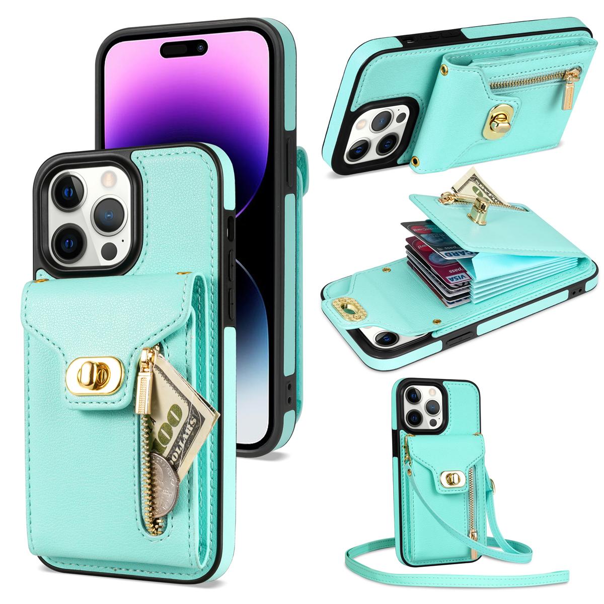Kickstand PU Leather Coated TPU Case for iPhone 15 Pro,Zipper Pocket Card Slots Phone Cover Green
Kickstand PU Leather Coated TPU Case for iPhone 15 Pro,Zipper Pocket Card Slots Phone Cover Green